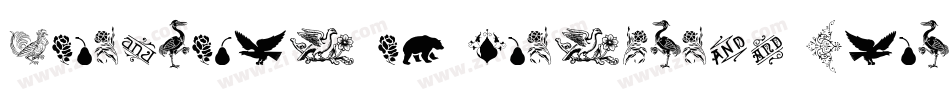 Cornucopia of Ornaments Three字体转换